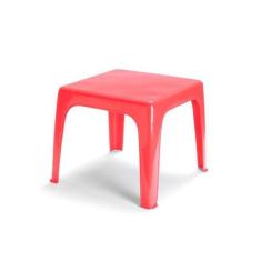 Mesinha Platica Kids Lisa Multiuso Para Crianças Vermelha - Injeplaste