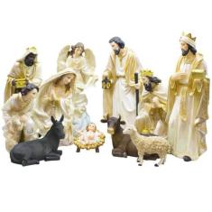 Presépio De Natal 11 Peças 51.5cm Enfeite Resina - Tascoinport