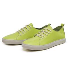 Tenis Feminino De Couro Legitimo Tendencia Verao 2023 - Kauany Calçado