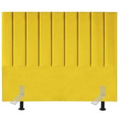 Cabeceira Estofada Cama Box King 195 cm Catarina Suede E Frame - Tatit