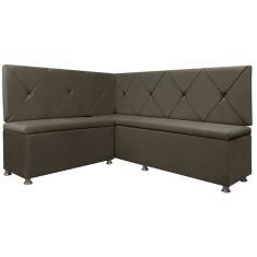 Canto Alemão Losango 4 Lugares 1,25x1,60m Veludo - SOFA STORE