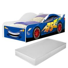 Cama Carro Infantil Quarto Menino Criança Montessoriana Mcqueen Herois