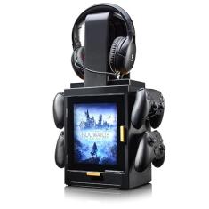 Numskull Official Hogwarts Legacy LED Light Gaming Locker, Controller Holder & Headset Stand for PS4/PS5 & Xbox Series X|S - Multiple LED Lighting Settings - Official Harry Potter Merchandise