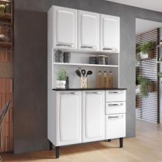 Cozinha Compacta em Aço 105cm 6 Portas 2 Gavetas Pratika Itatiaia