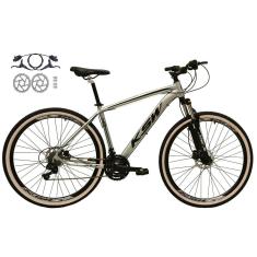 Bicicleta Aro 29 Ksw Xlt Alumínio 24v Freios a Disco hidráulicos(óleo) Suspensão Diant. Pneus Bege-Unissex
