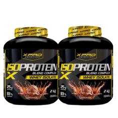 Kit 2x Whey Protein Blend Complex Iso  2Kg - XPRO-Unissex