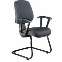 Cadeira Executiva Base Fixa Em S Linha New Confort Preto - Design Offi