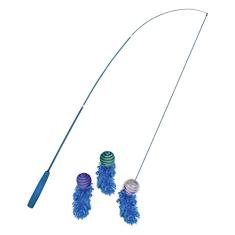 Brinquedo Kong para Gatos Fishing Pole Teaser - Cores Sortidas