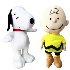 Pelúcias Snoopy e Charlie Brow Jr - 02 Personagens