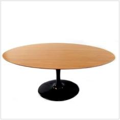 Mesa de Jantar Tulipa Saarinen Oval 190x120 cm Tampo Freijó