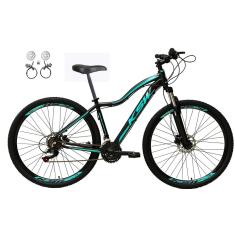 Bicicleta Aro 29 Feminina Ksw Mwza Alumínio 24v Freio a Disco Hidráulico(óleo) Suspensão Dianteira-Feminino