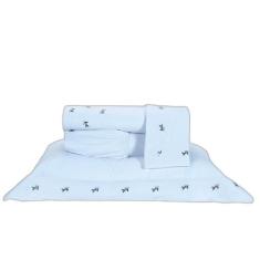 Jogo Lençol King Ellora 4Pçs Bordado 200 Fios 100% Algodão - Doce Lar 