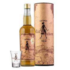 Cachaça maria andante ouro c/ box 700ml e copo, Unica, U