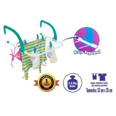 Varal Portátil Click - Aço - Branco Secalux