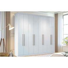 Guarda Roupa 8 Portas e 4 Gavetas Master Vip 8.4 Branco - Santos Andir