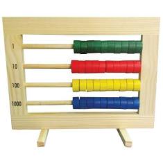 Brinquedos Educativos - Ábaco Fechado 40 Contas Coloridas - Sonho de C