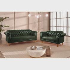 Conjunto de Sofás Chesterfield Duque Verde
