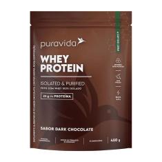 Whey Protein Isolado 450g Puravida - Dark Chocolate-Unissex