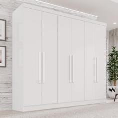 Guarda-Roupa Casal 6 Portas 2 Gavetas França - Espresso Móveis