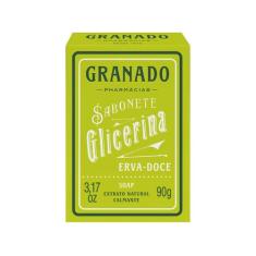 Sabonete em Barra Vegetal de Glicerina Erva Doce Granado 90g, 1, 90g