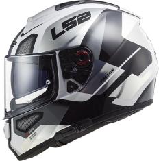 Capacete Ls2 Vector FF397 Evo Automat Branco Prata