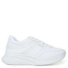 Tênis Branco Recortes Vinil Transparente C 30354 0013 0005 Anacapri