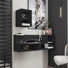 Escrivaninha Suspensa Tok Belaflex Preto Fosco