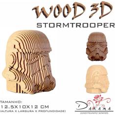 Quebra Cabeça 3D Stormtrooper Decoração Ornamento Enfeite