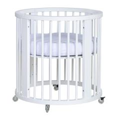 Berço Evolutivo 4 em1 em Madeira Maciça Crescer Branco