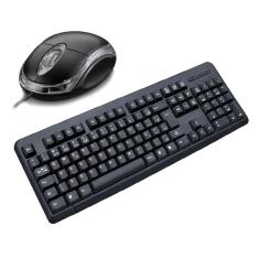 Teclado e mouse pode ser utilizado por gamer preto