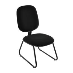 Cadeira Diretor Trapézio Para Escritório Linha Uno Preto