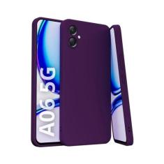 Capa Capinha Case Aveludada Compatível Para Samsung A06 5G - DB, Roxo