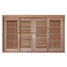 Janela de Correr Veneziana Panorâmica Madersilva 120cmx180cmx15cm