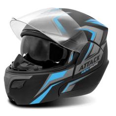 Capacete Moto Escamoteável Robocop Pro Tork New Attack Viseira Interna