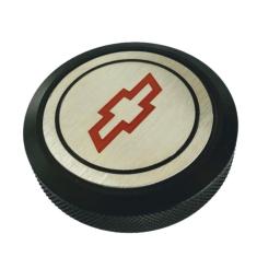 Tampa De Radiador Billet Black Chevrolet Red