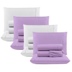 Kit c/ 4 Jogos Cama Lençol Unique Casal Padrão Micro Percal 400 Fios P