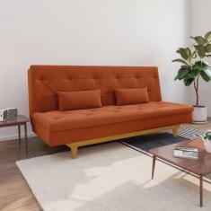 Sofá Cama 3 Lugares em Suede Tokio Yescasa