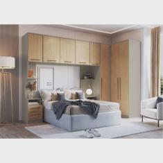 Guarda Roupa Modulado 5 Peças Elegance Móveis Castro