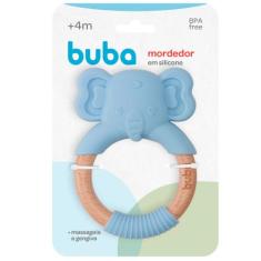 Mordedor de Silicone Elefante Azul Buba