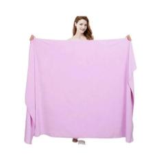 Toalha de Banho de Microfibra Super Grande - Cinza, Macia, Alta Absorç