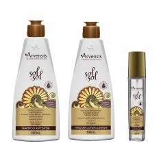 Kit Arvensis Sol A Sol Proteção Solar Dos Fios (3 Produtos)