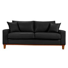 Sofá Living Istambul Em Material Sintético Essencial Estofados - Essen