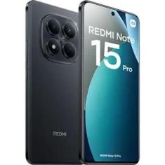 Smartphone Celular Redmi Note 15 Pro 4G 8GB RAM NFC 256GB - Preto - Xi