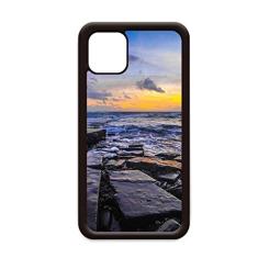 Capa para celular Apple Mobile com imagem da natureza da pedra do oceano para iPhone 11 Pro Max