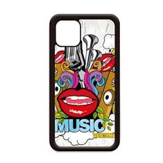 Graffiti Street Capa estéreo de boca colorida para iPhone 11 Pro Max Capa para celular Apple