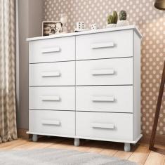 Cômoda Paris 8 Gavetas MDF MDP Lanza