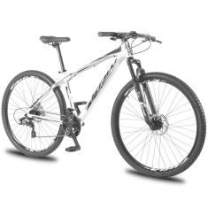 Bicicleta Aro 29 KRW Alumínio Shimano TZ 24 Velocidades Freio a Disco Suspensão Mountain Bike KR9