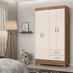 Guarda-Roupa Solteiro Astro 4 Portas 2 Gavetas Demóbile