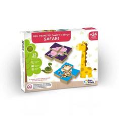 Meu Primeiro Quebra-Cabeça Safari - Madeira - Pais e Filhos
