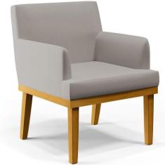 Poltrona Decorativa Para Sala de Estar e Recepção Beatriz W01 Linho Be